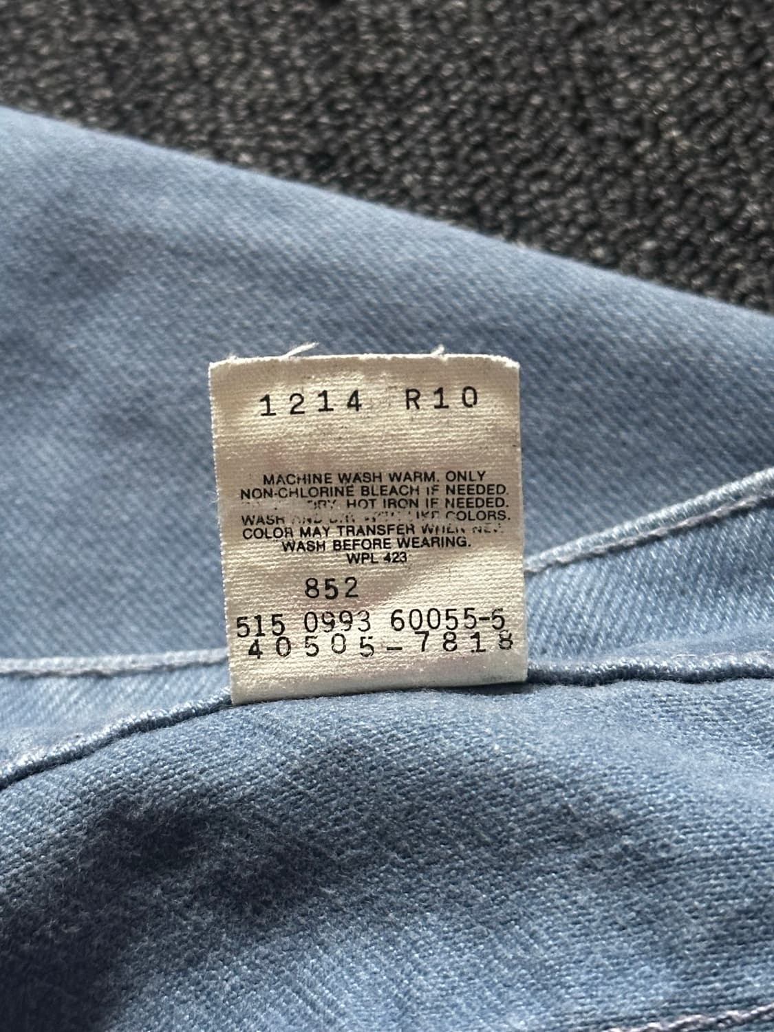 90s Levis 리바이스 505 오렌지탭 라이트블루 청바지 상품이미지9