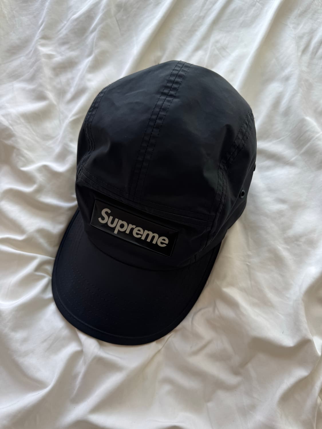 Supreme Inset Gel Camp Cap Black - 22SS 상품이미지1