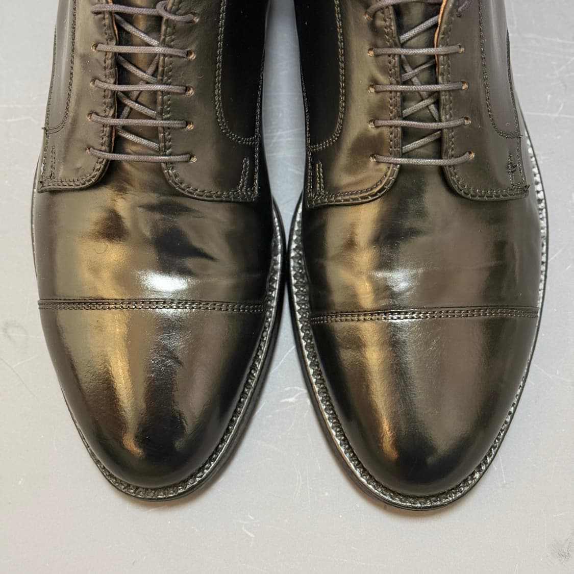 [8.5D] 알든 2161 블랙 코도반 스트레이트 팁 더비  상품이미지2