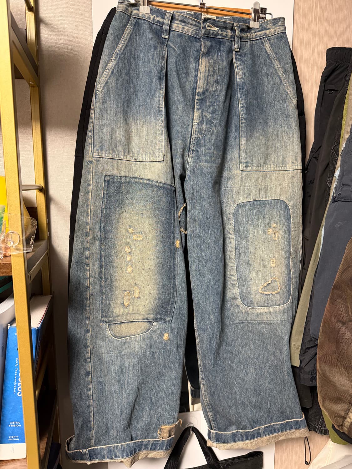 Kapital 14 oz. Denim Fatigue Baggy Pants 상품이미지1