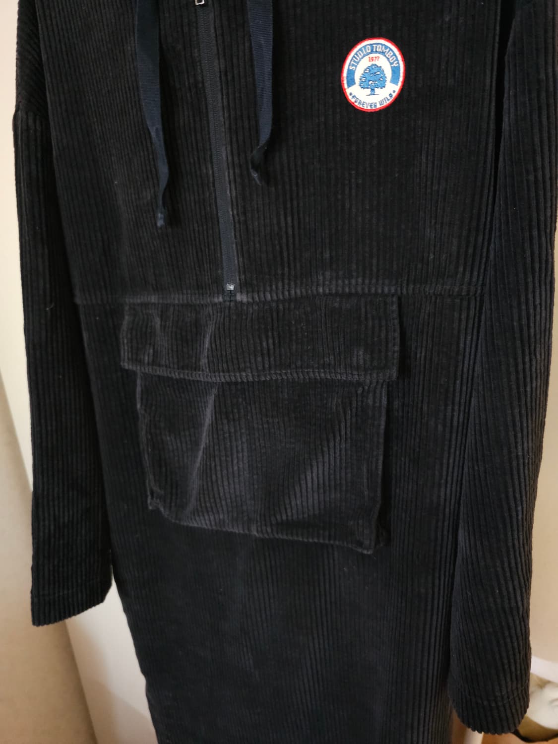 스튜디오톰보이 코듀로이 후드 롱 원피스 상품이미지3