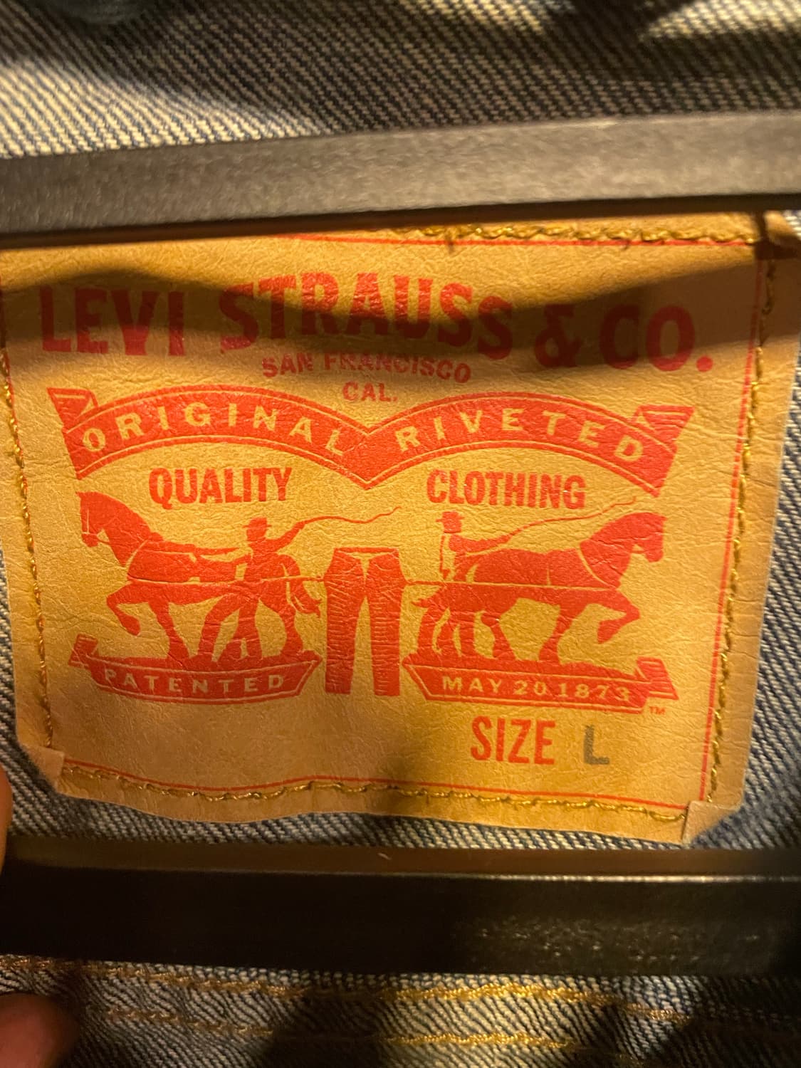 리바이스 청조끼 L 상품이미지2