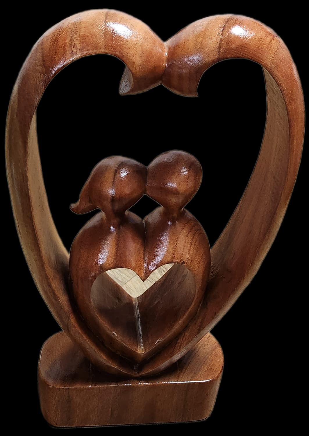 나무 하트 연인 조각상 장식품 인테리어소품 상품이미지4
