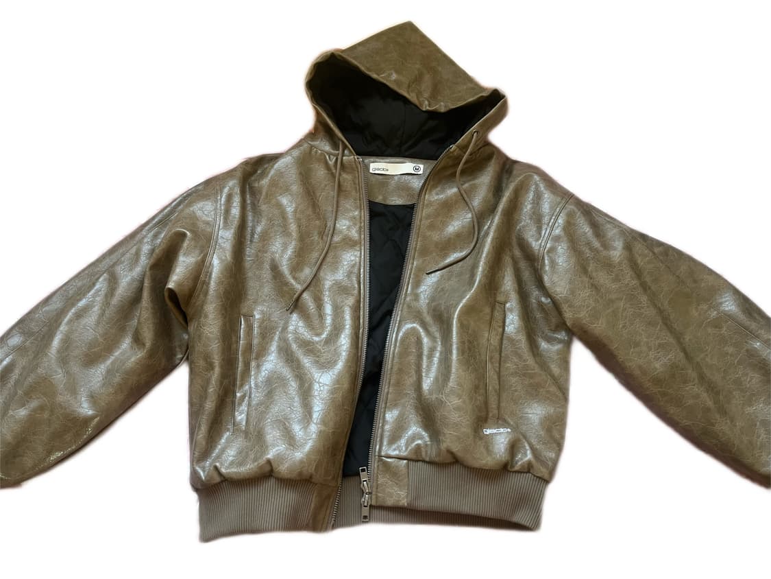 글랙/ 레더패딩자켓 M사이즈 상품이미지1