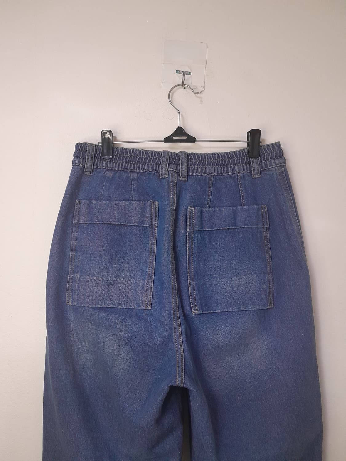 송지오옴므 밴딩스트링 와이드핏 청바지 76/30" 상품이미지4