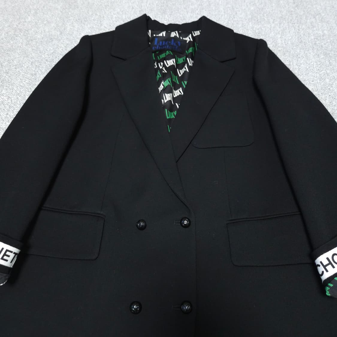 럭키슈에뜨 클래식 모던 블레이져 자켓 36 정가 상품이미지2