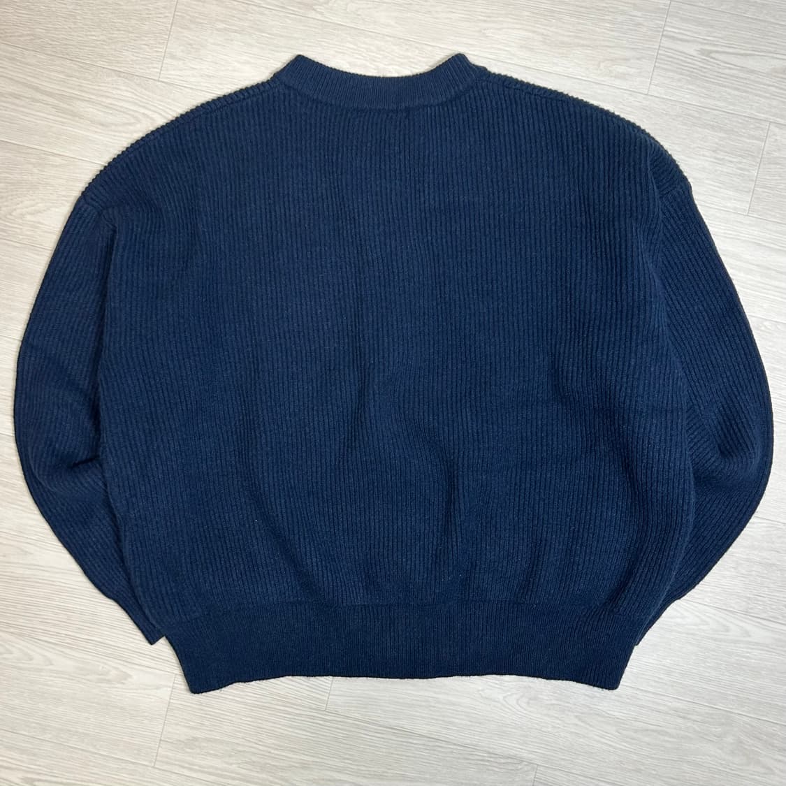 제로 라운드넥 니트집업 (L) 상품이미지2