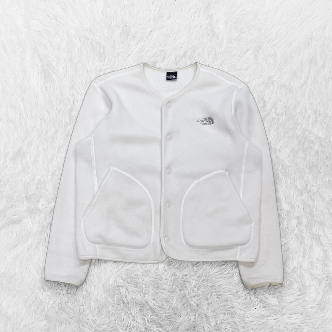 노스페이스 아캄포 플리스 가디건 화이트 상품이미지2