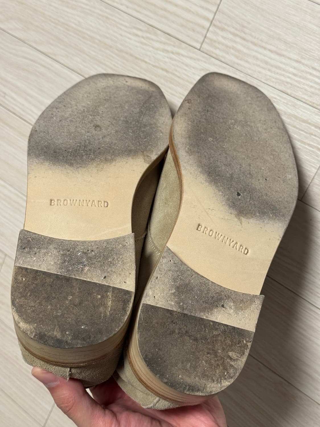 [42] 브라운야드 26ss 스웨이드 더비 슈즈 스톤 상품이미지10