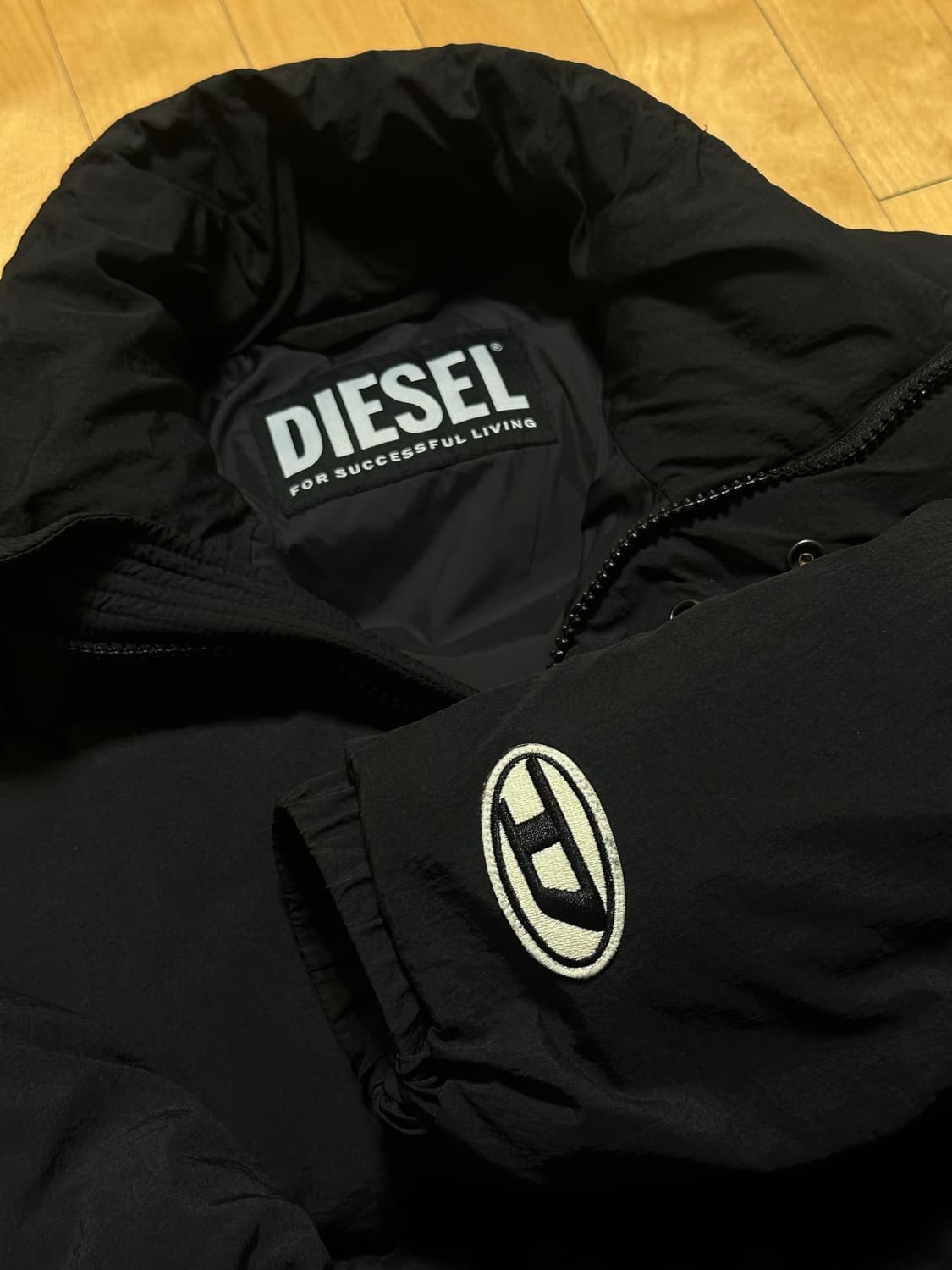 디젤 롤프 패딩 블랙 상품이미지1