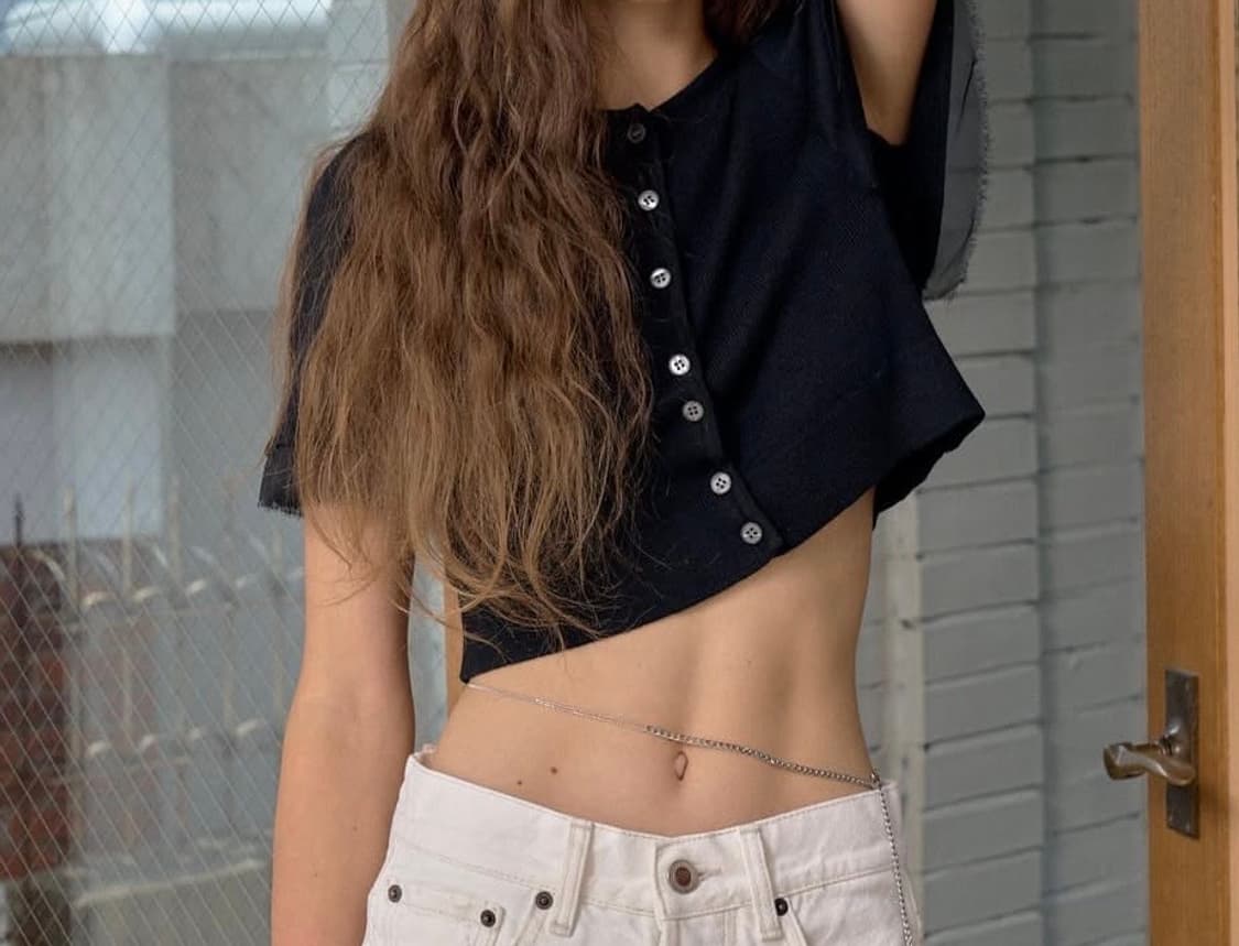 체리퀴리 단추 가디건 상품이미지1