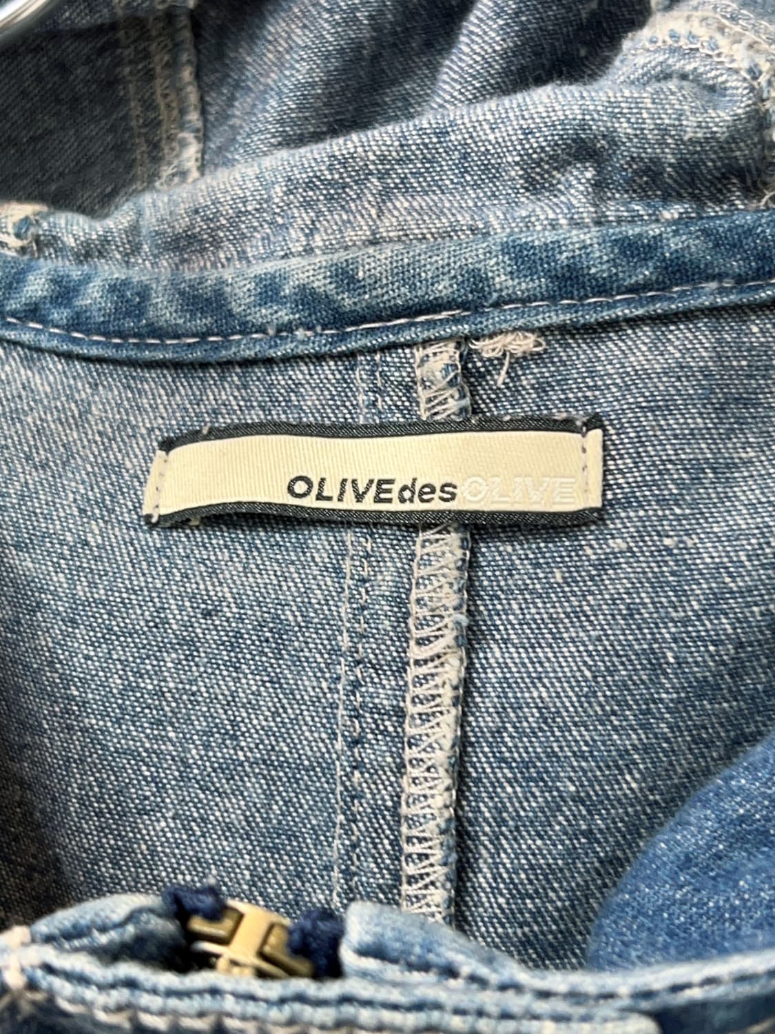 👧🏻OLIVEdesOLIVE Denim Hooded Jacket 상품이미지4