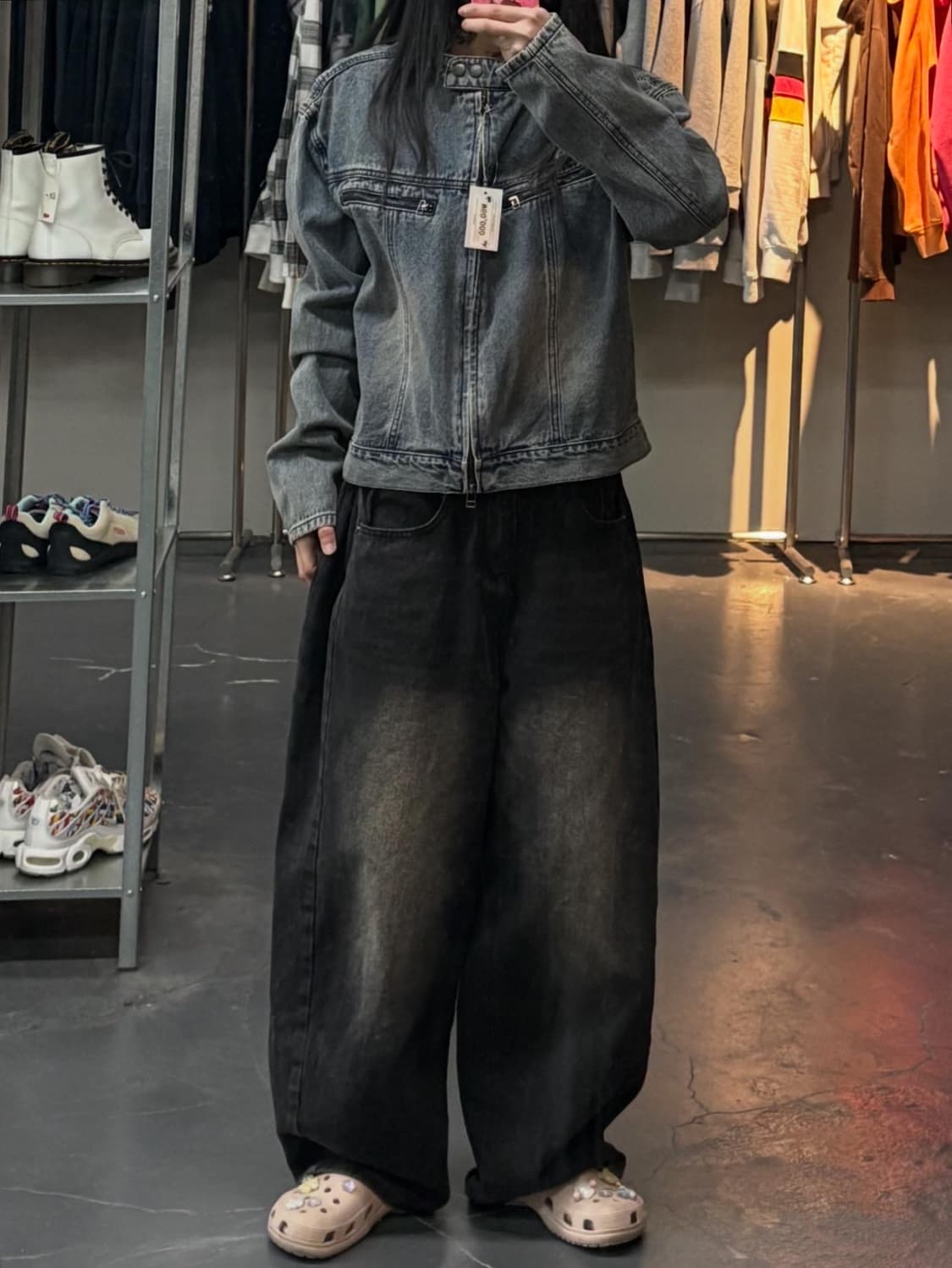 슈퍼서브 워싱 크롭 데님자켓 A3363 상품이미지1