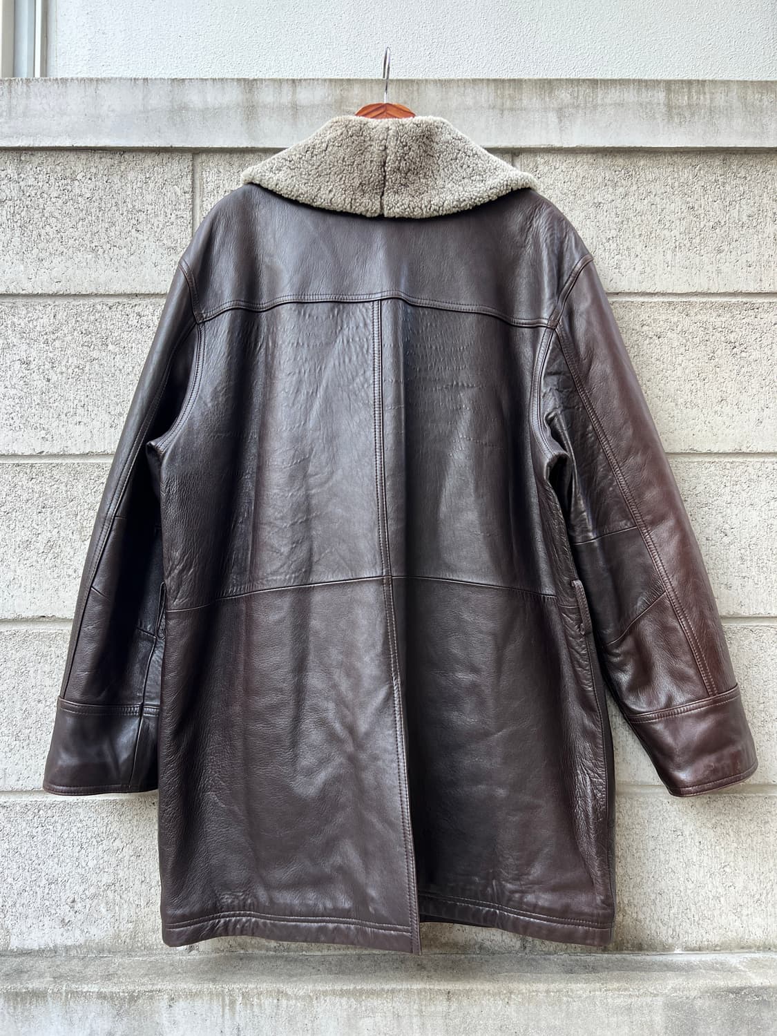 00s C.P.COMPANY SHEEPSKIN 씨피컴퍼니가죽코트자켓 상품이미지2