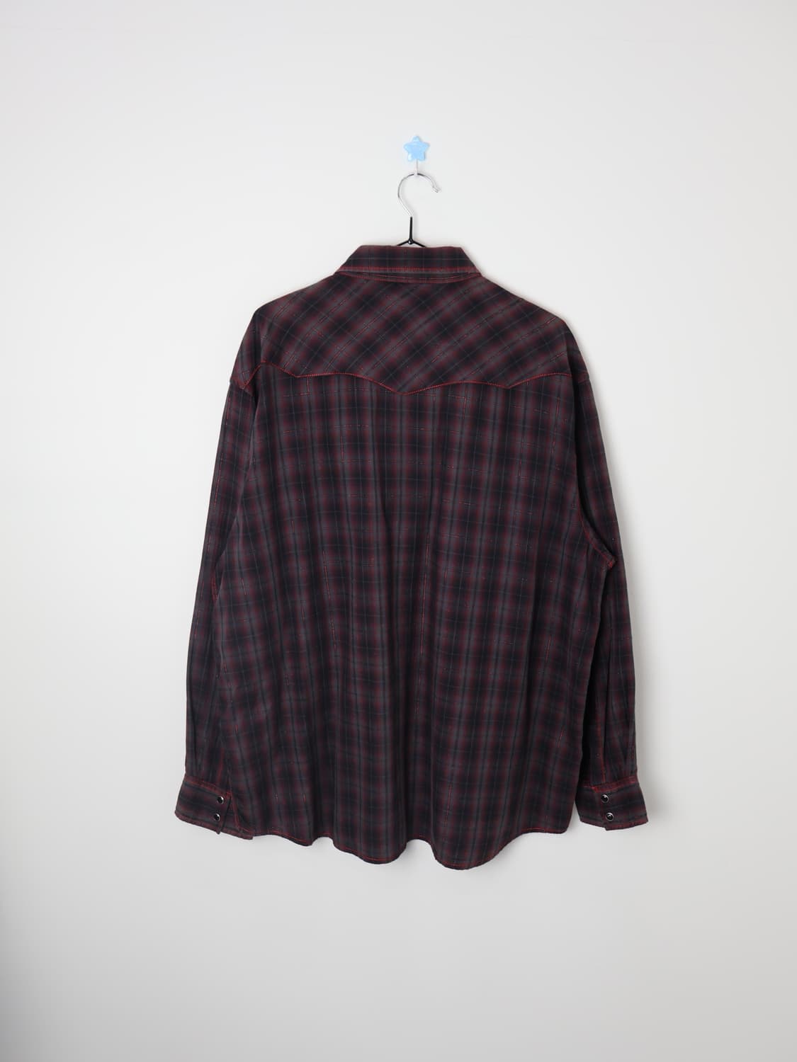 JPN Western Plaid Shirt Overfit 상품이미지2