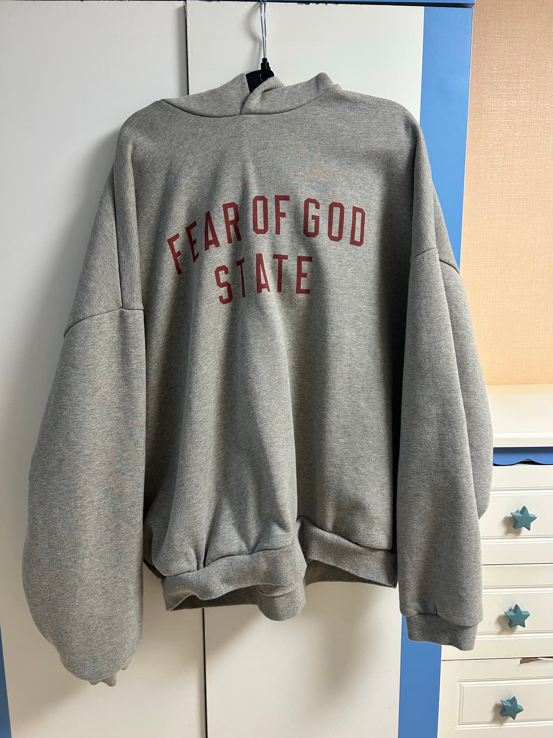 에센셜 플리스 스테이트 후드 다크 헤더 - 24FW 상품이미지1