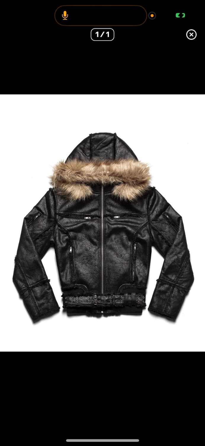 (대여 구함) 레이서 월드와이드 블랙쉽스킨 자켓 레더 퍼 race 상품이미지1