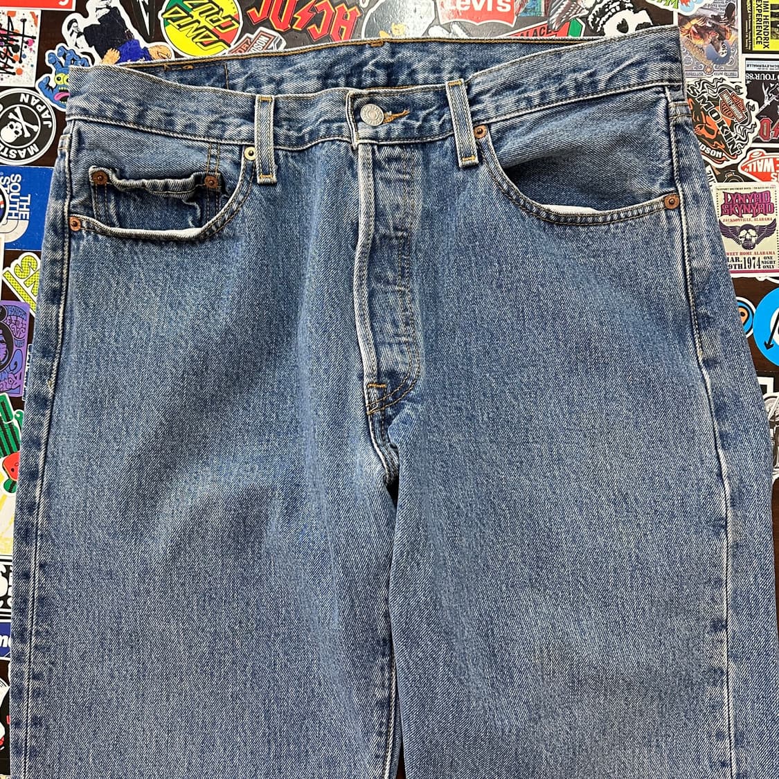 00s 리바이스 501 블루 진 데님 팬츠 33 상품이미지5