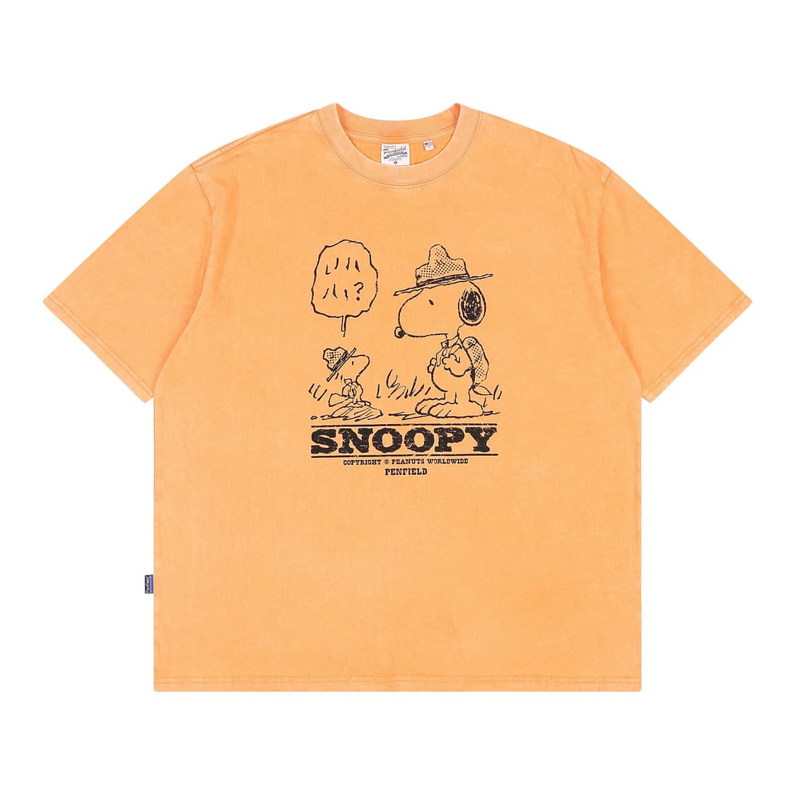 Penfield 스누피 반팔 티셔츠 오렌지 새상품 상품이미지1