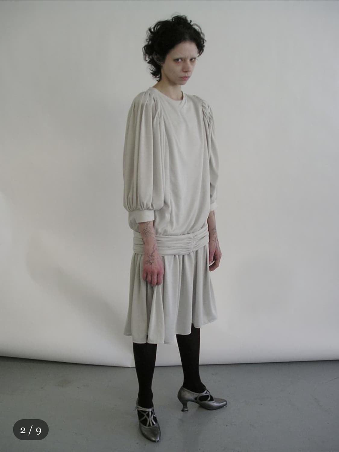 에옹쓰 eonts 아르누보 드레스 세이지그린 상품이미지1