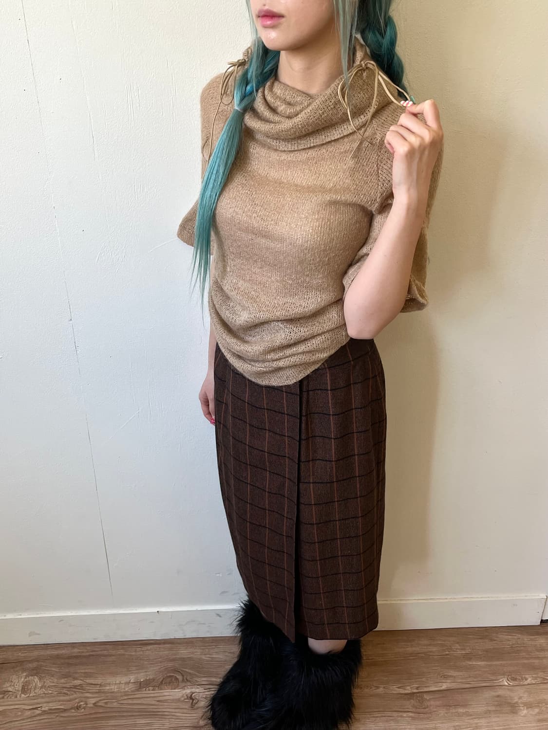 llMK 시스루 모헤어 터틀넥  상품이미지5