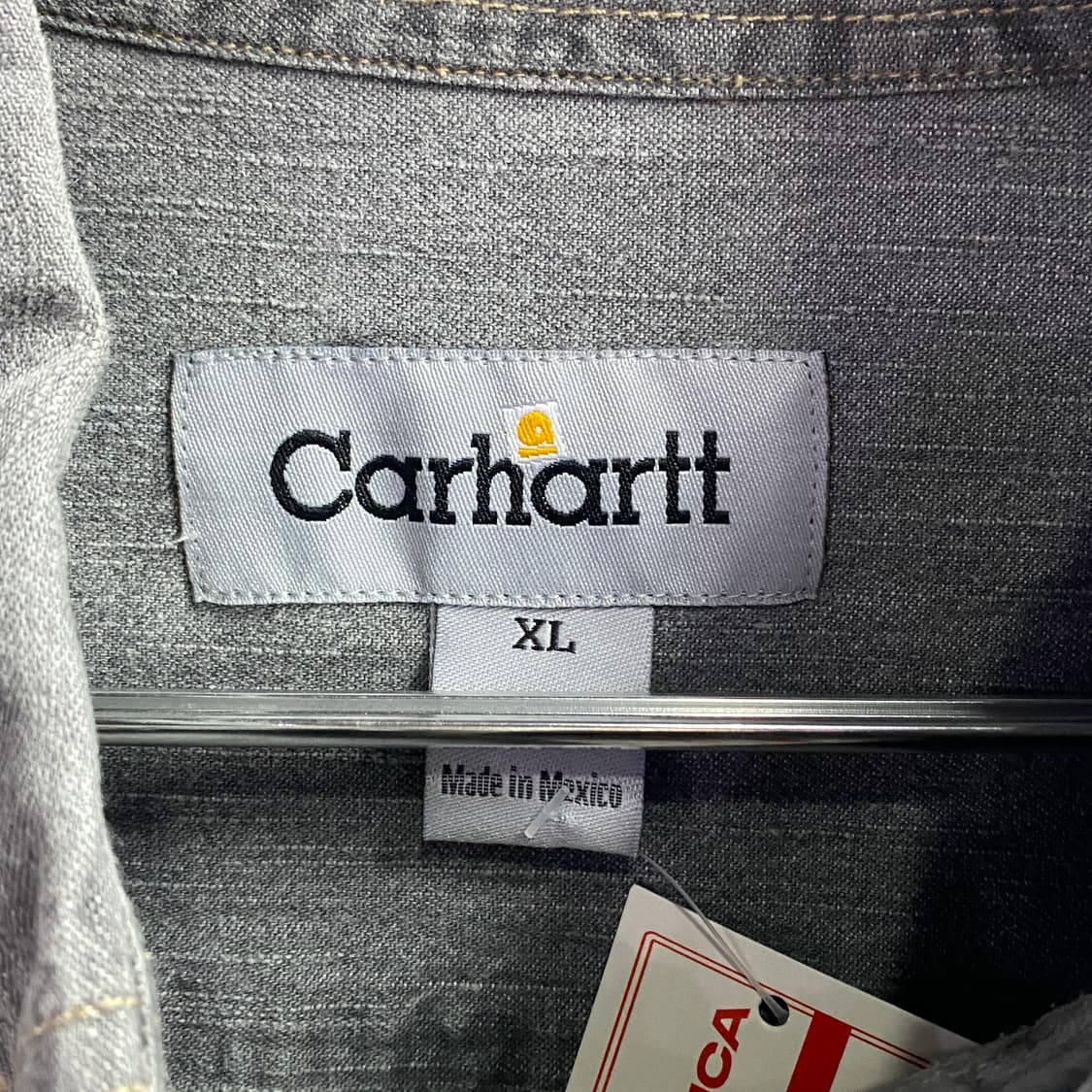 칼하트 로고 리메이크 크롭 셔츠 B3191 상품이미지4