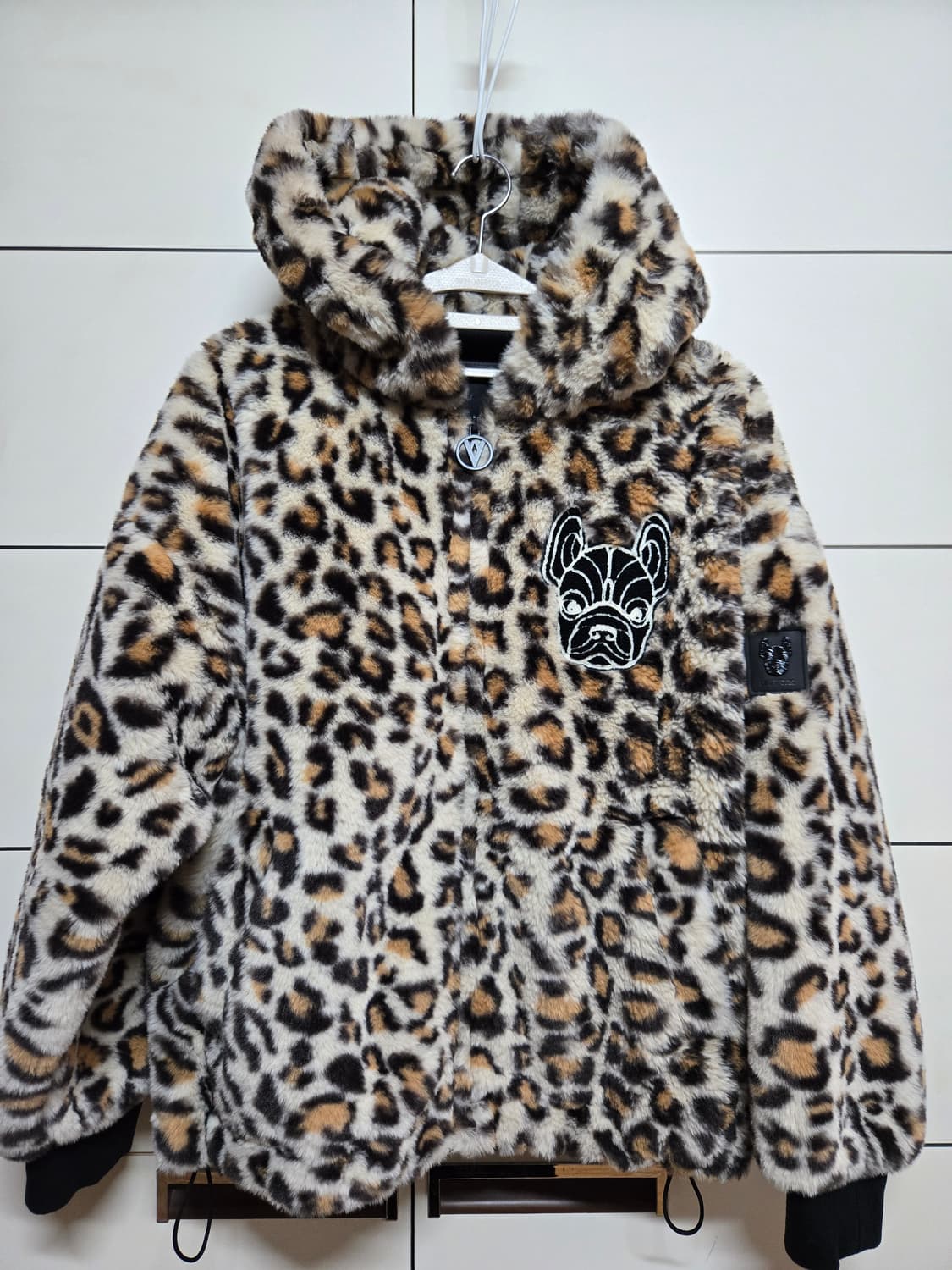 라이프워크 에코퍼 레오파드 후드 점퍼 상품이미지1