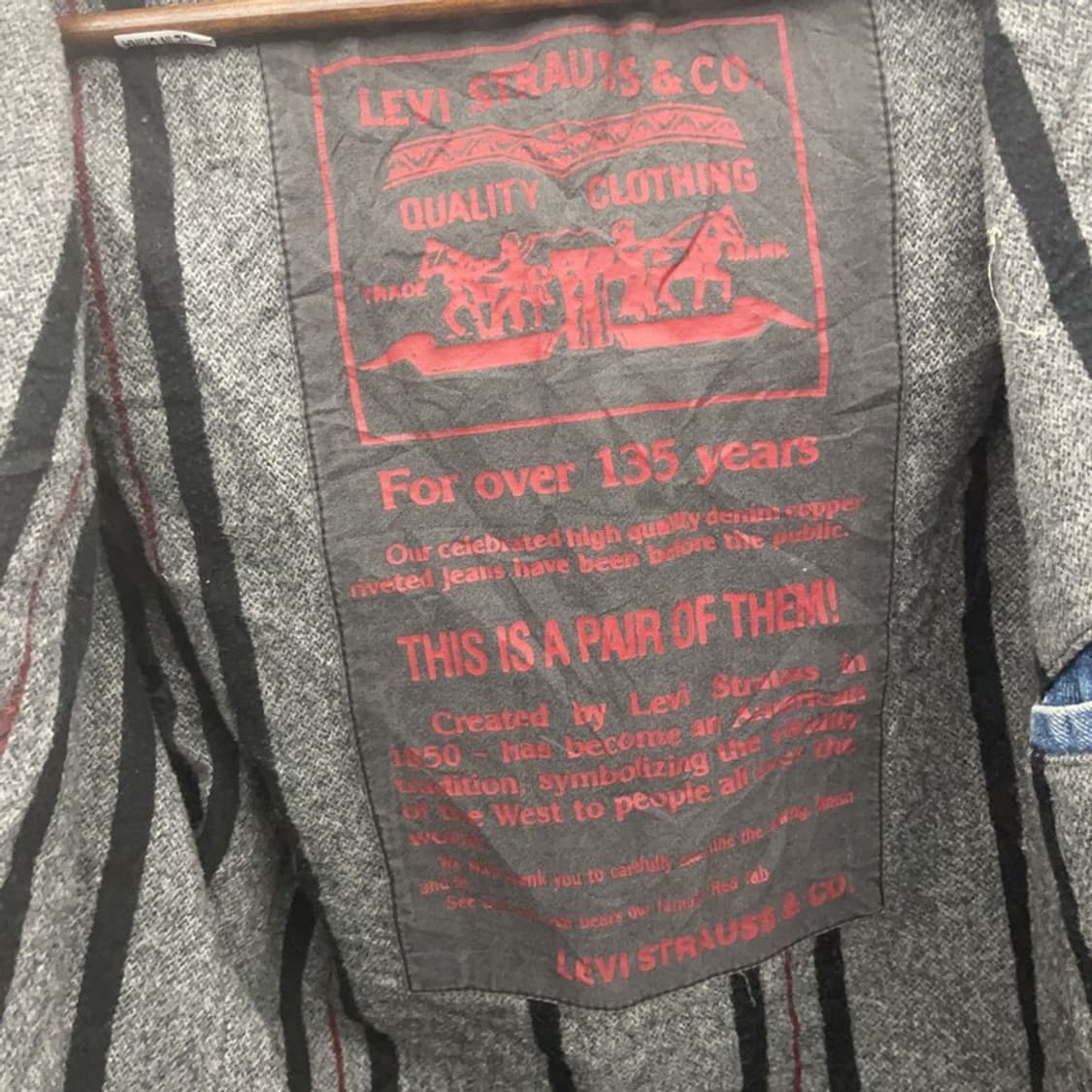 리바이스 빈티지 올드스쿨 트러커 워싱 데님 자켓 M C06734 상품이미지5