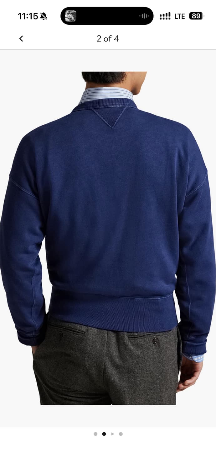 폴로 랄프로렌 USA 맨투맨 네이비 사이즈 스몰 새상품 정품 상품이미지2