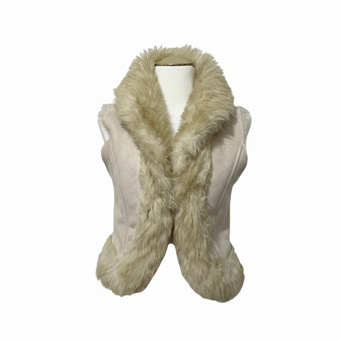 Rabbit fur leather vest 래빗 퍼 베스트 상품이미지1