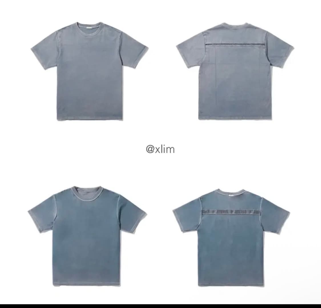 엑슬림 시놉시스 다이드 티셔츠 2사이즈블루 상품이미지1