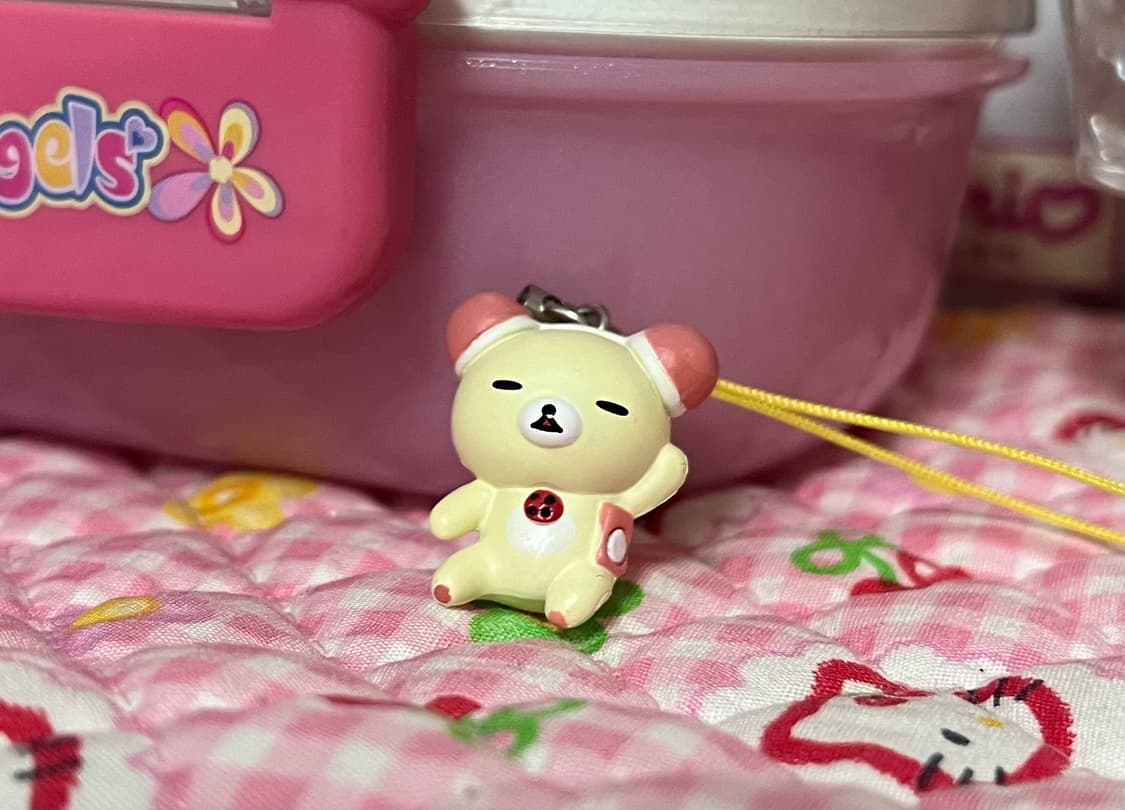 헤드셋 코리락쿠마 스트랩 키링 갸루 빈티지 고전 산엑스 y2k 상품이미지2