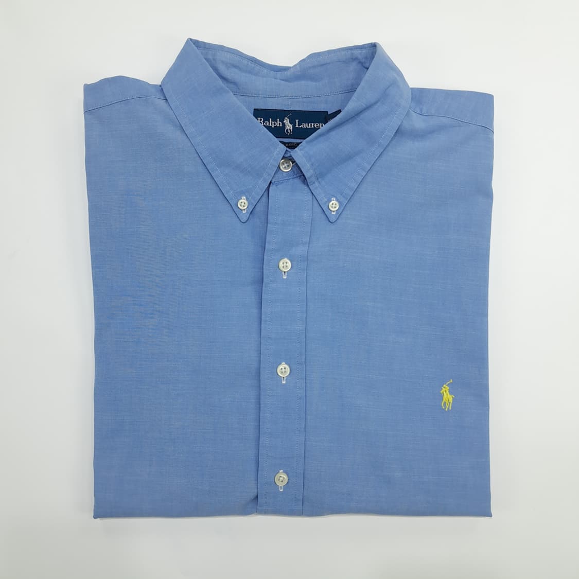Co554 2XL Big 폴로 랄프로렌 스카이블루 반팔 셔츠 남방 상품이미지7
