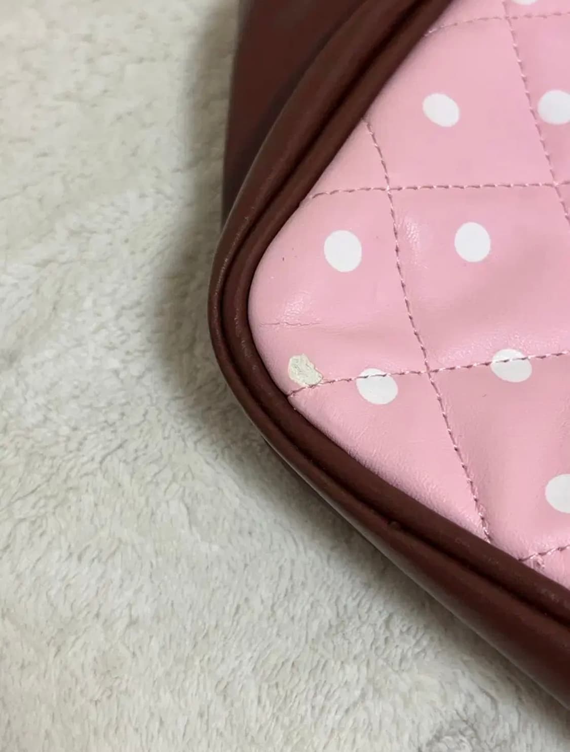 핀터레스트 딸기 초코 도트 숄더백 히메갸루 라떼갸루 상품이미지3