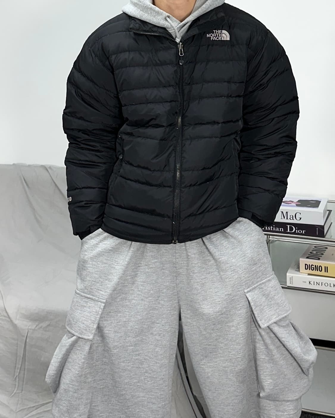 노스페이스 600 경량 패딩 100 상품이미지1