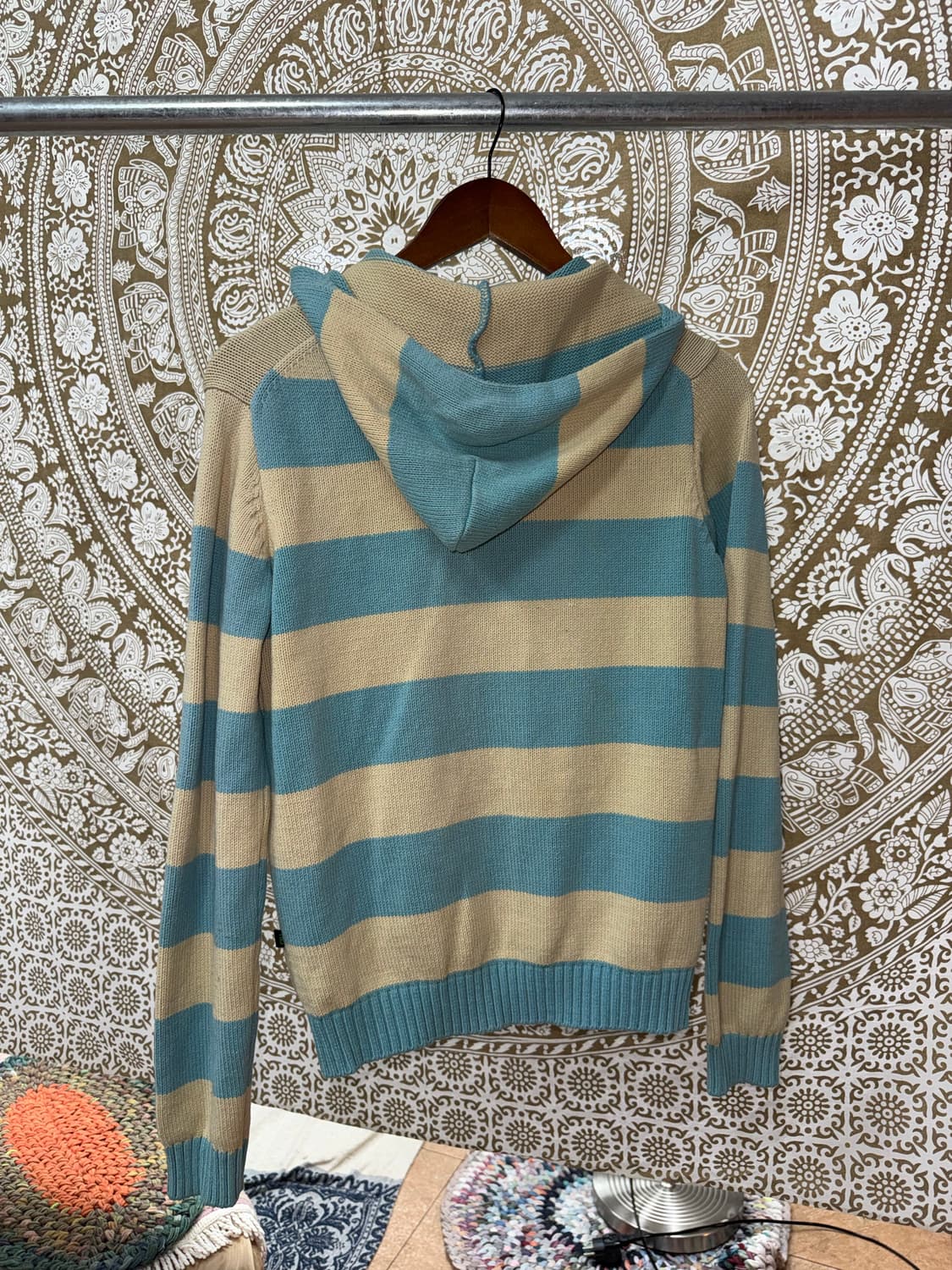 Tbj 여성 스트라이프 니트 후드집업  상품이미지7