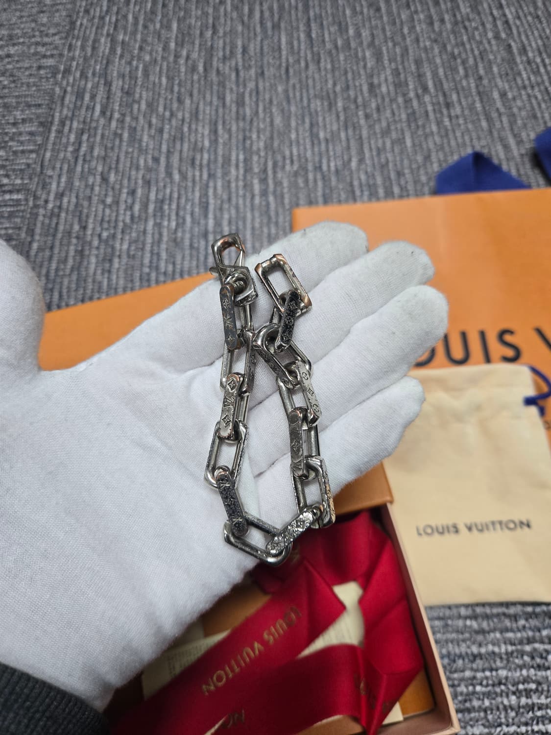 [특가][정품] 루이비통 버질아블로 체인 팔찌 상품이미지1