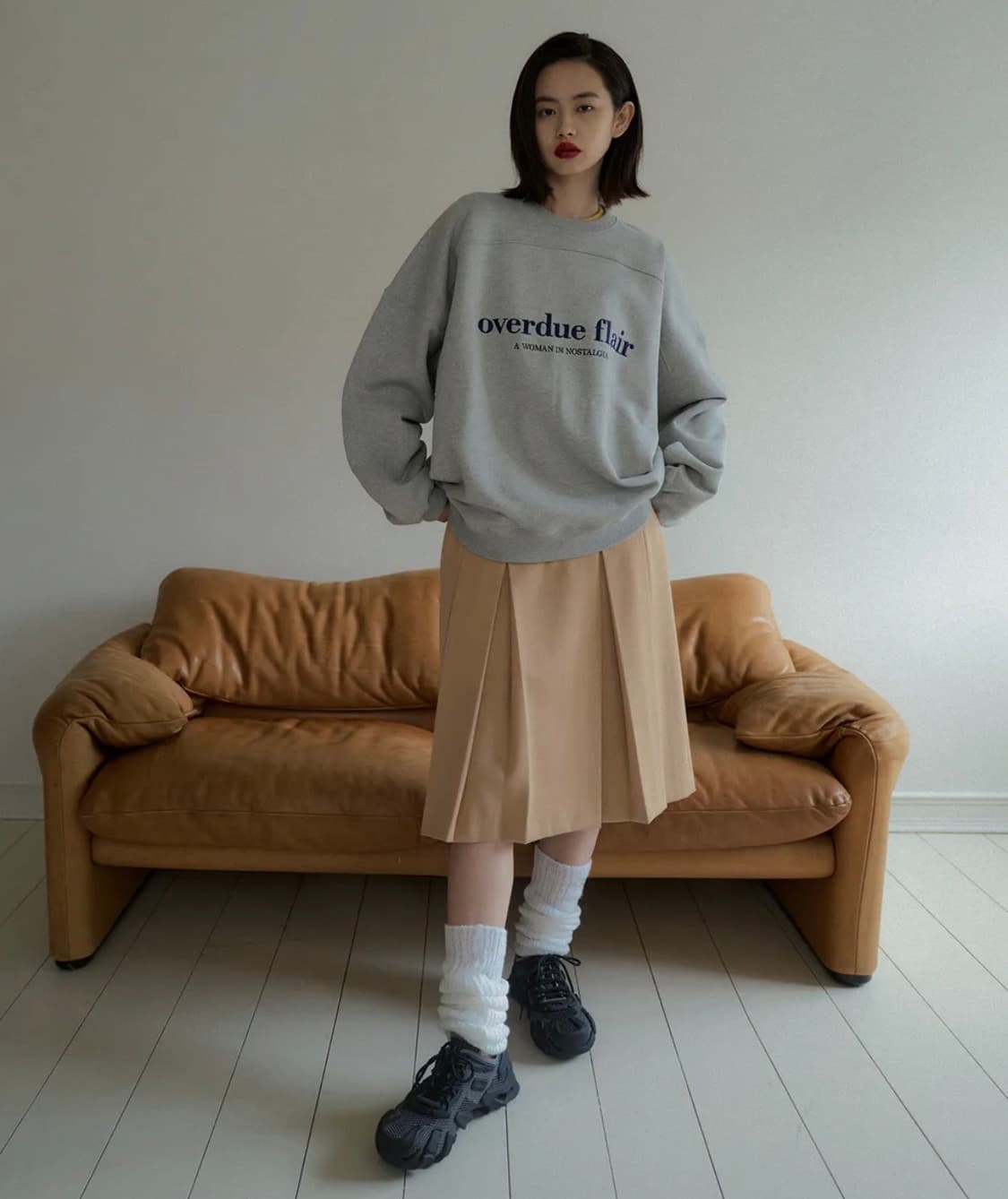 Overdueflair Needle Oversize Sweatshirt 상품이미지1