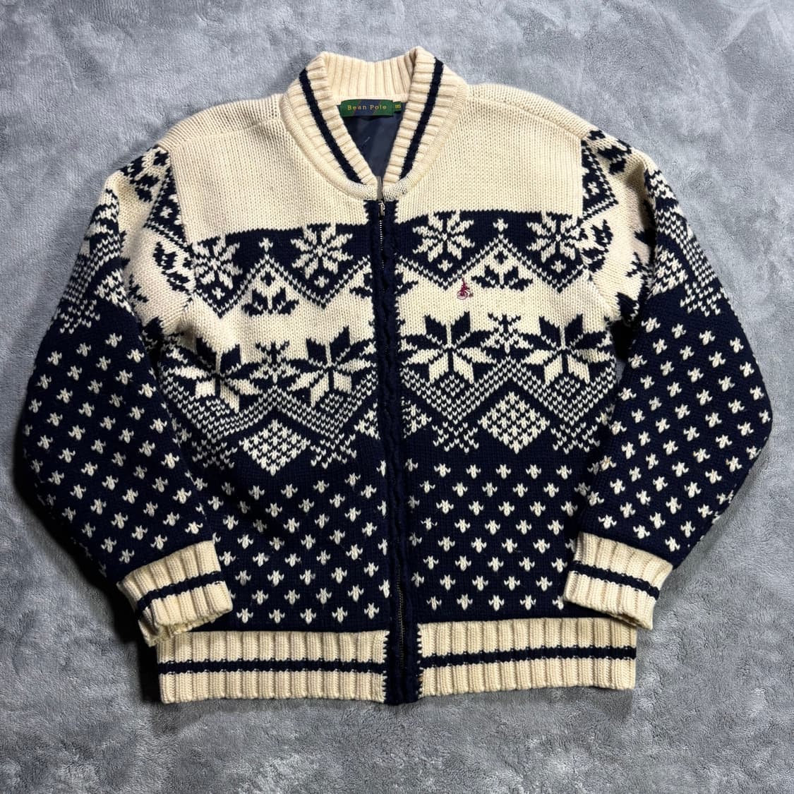 빈폴 빈티지 니트집업 상품이미지1