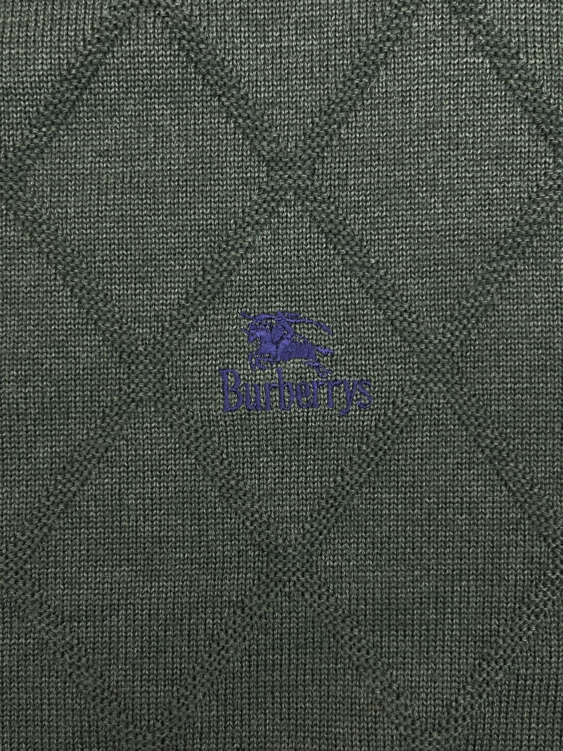 버버리 90s 아가일 코만도 스웨터 상품이미지5