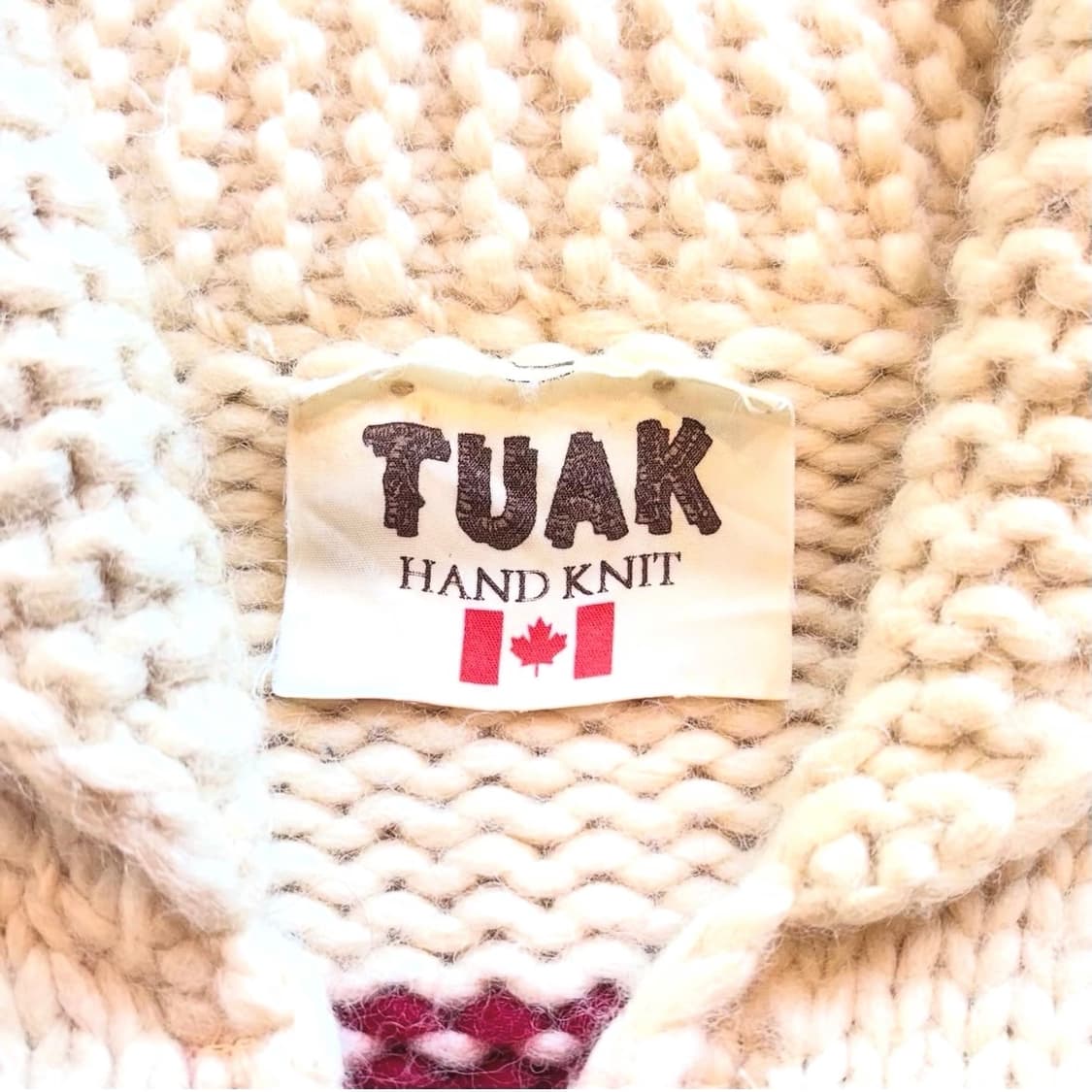 90's TUAK Handmade Cowichan sweater 상품이미지7