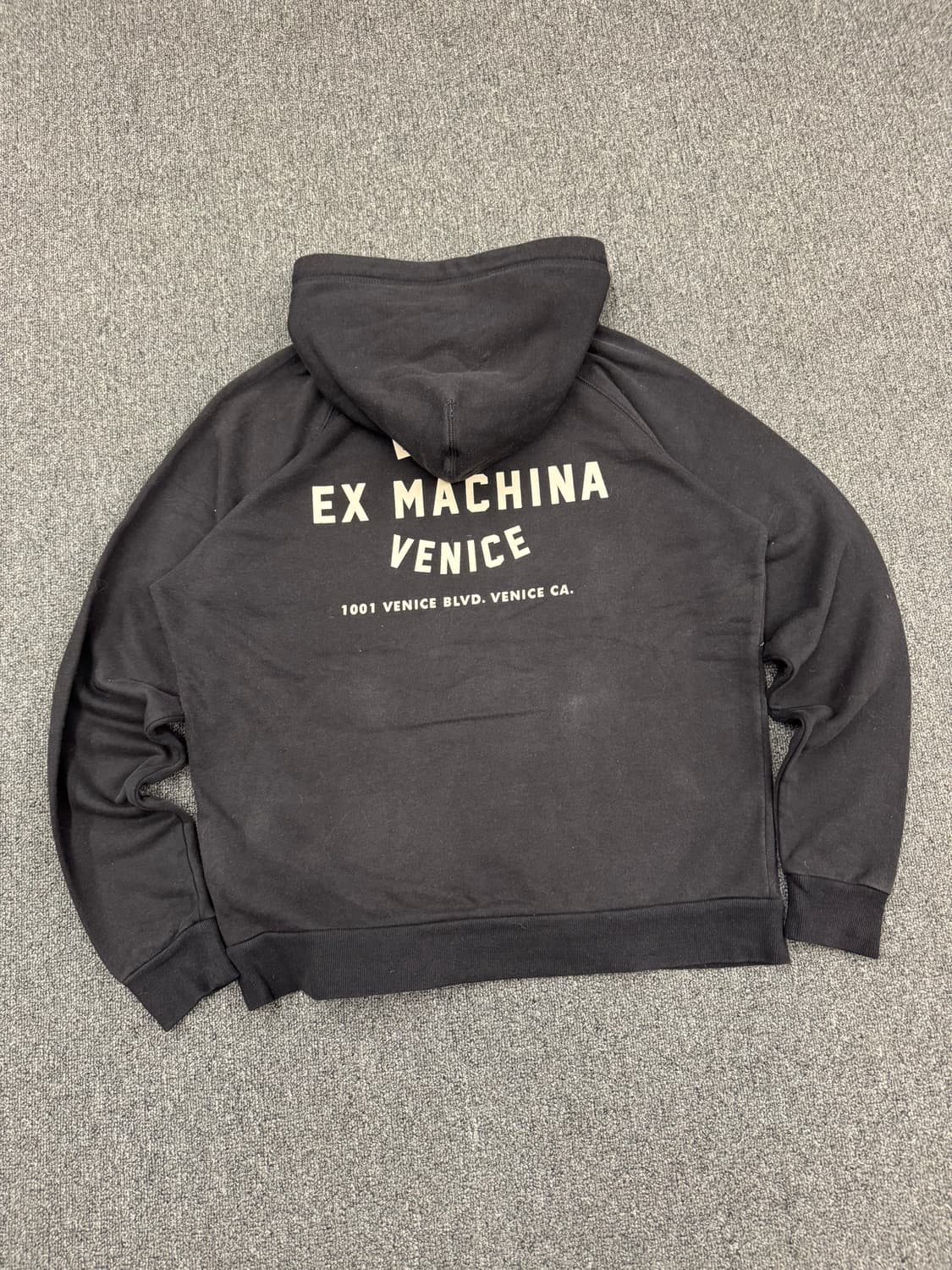 LL)데우스 빈티지 로고 프린팅 베니스 후드티 상품이미지4