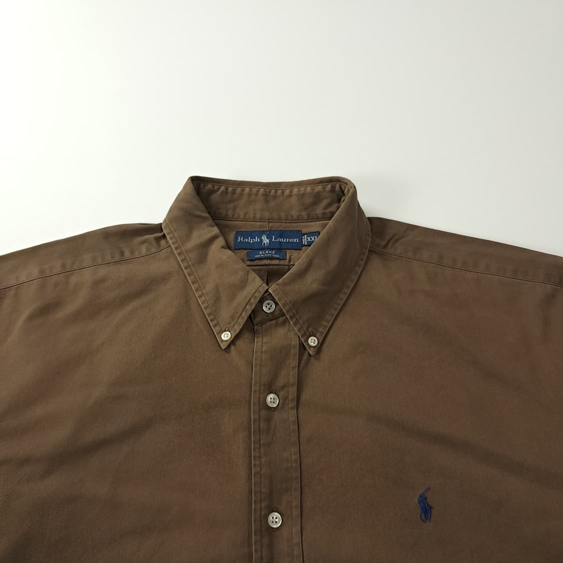 CJ180 2XL 폴로 빅사이즈 90s 브라운 셔츠 남방 상품이미지2