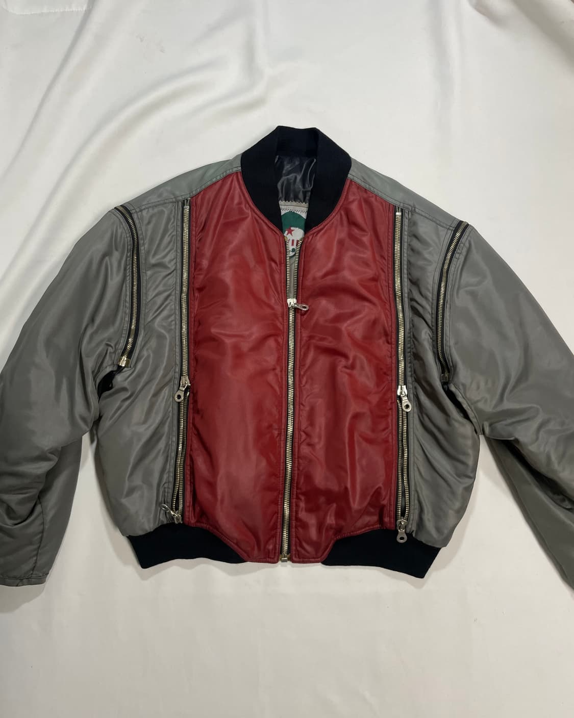 80‘s multi zip bomber 상품이미지2