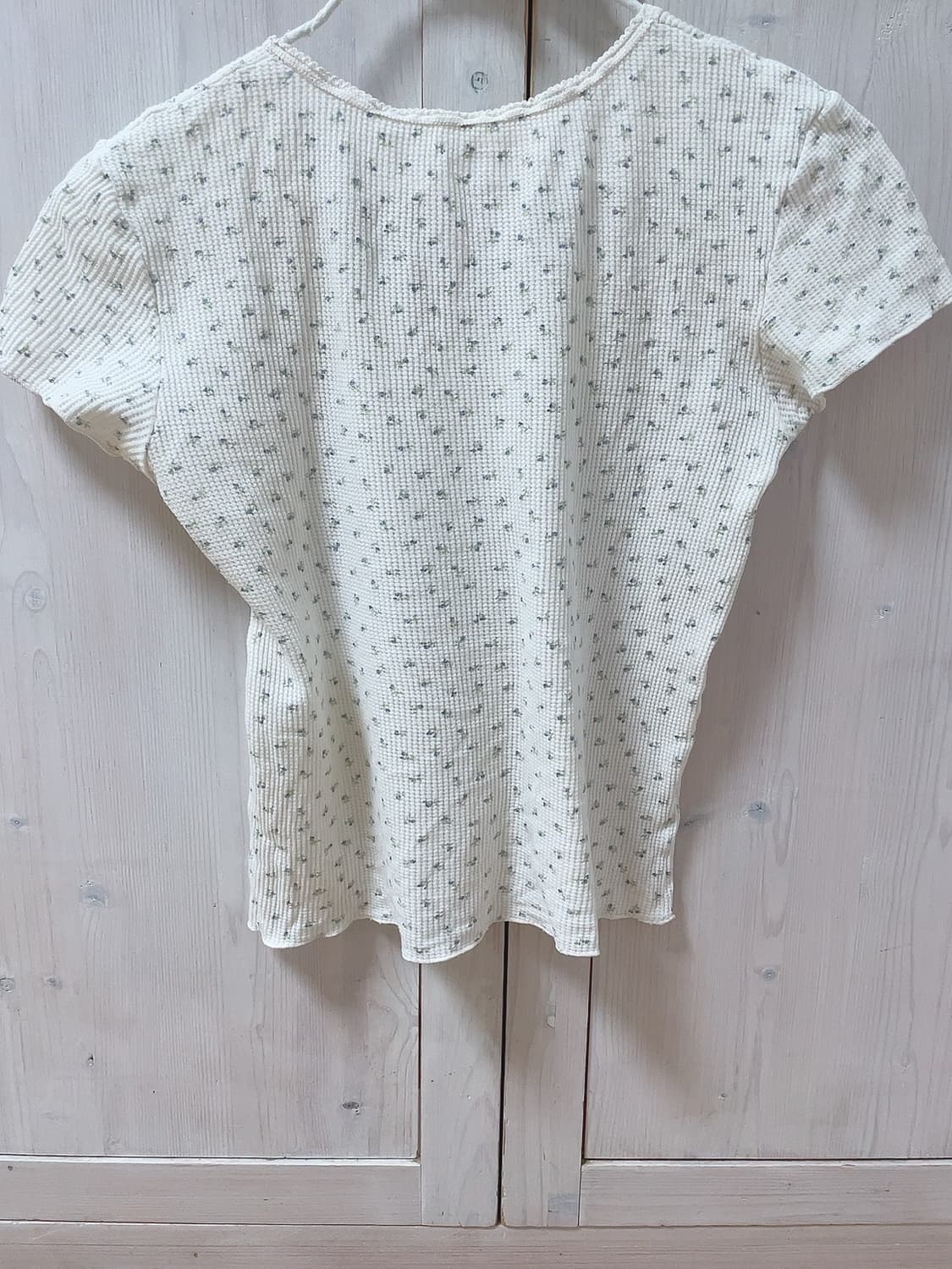 브랜디멜빌 와플 플라워 반팔 탑 상품이미지2