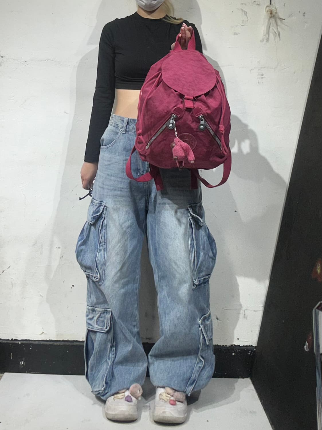 키플링 버건디 복조리 y2k 미니 백팩 가방 상품이미지2