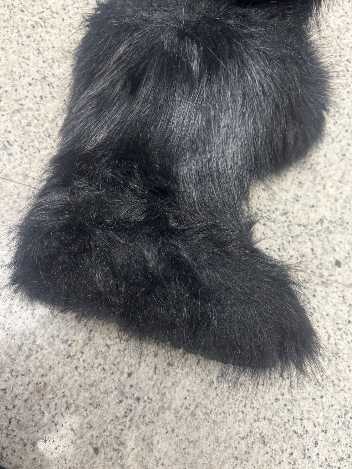 더미스테리어스호텔 플랫폼 퍼부츠 블랙 230 상품이미지2