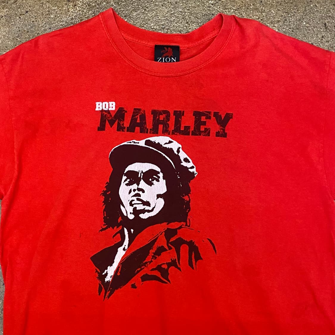 미국 빈티지 밥말리 로고 프린팅 반팔티셔츠 락티셔츠 상품이미지2