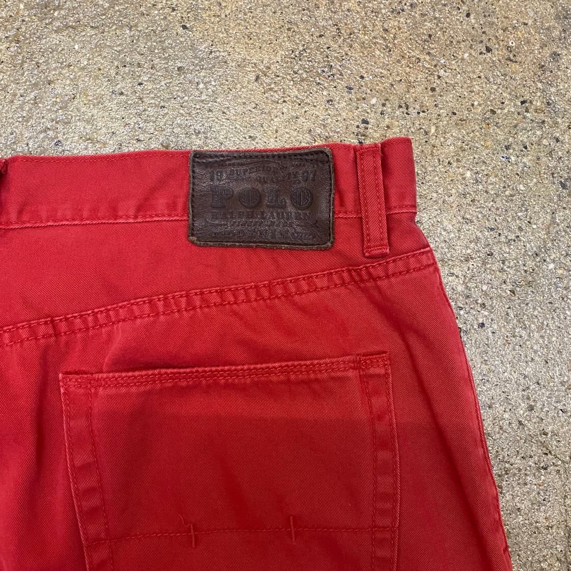 USA 미국 빈티지 폴로 랄프로렌 레드 면바지 상품이미지5