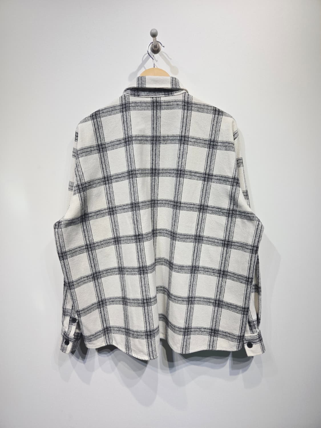 ETHOS 에토스 오버핏 타탄 체크 플란넬 셔츠 상품이미지5